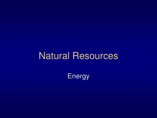 Natural Resources