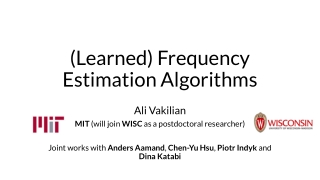 (Learned) Frequency Estimation Algorithms