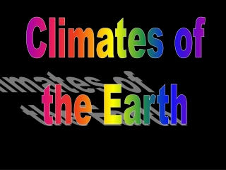 Climates of the Earth