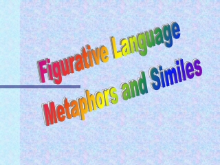 Figurative Language Metaphors and Similes