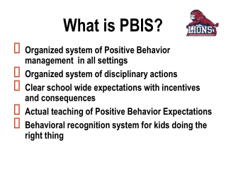 What is PBIS?