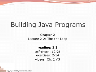 Building Java Programs