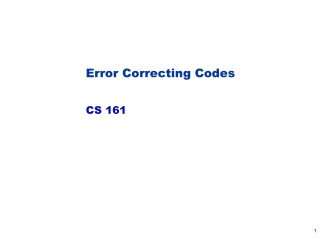 Error Correcting Codes