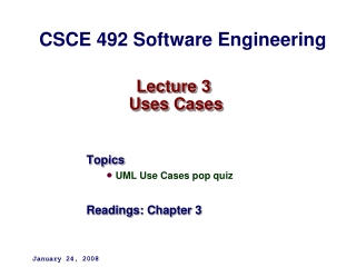 Lecture 3  Uses Cases