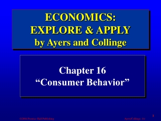 Chapter 16 “Consumer Behavior”