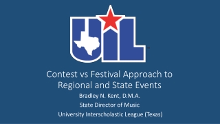 Contest vs Festival Approach to Regional and State Events