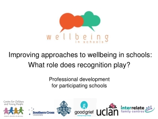 Improving approaches to wellbeing in schools:  What role does recognition play?