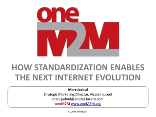 How STANDARDIZATION ENABLES THE NEXT INTERNET EVOLUTION