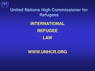 United Nations High Commissioner for Refugees