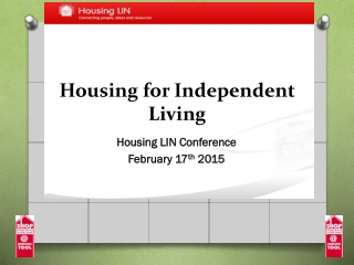 Housing  for Independent  Living