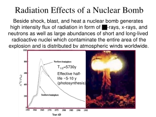 Radiation Effects of a Nuclear Bomb