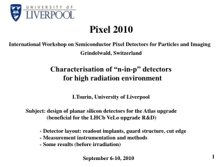 Characterisation of “n-in-p” detectors        for high radiation environment