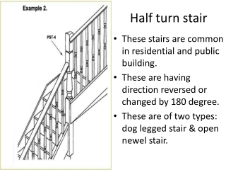 Half turn stair