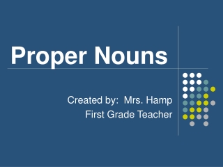 Proper Nouns