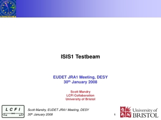 ISIS1 Testbeam