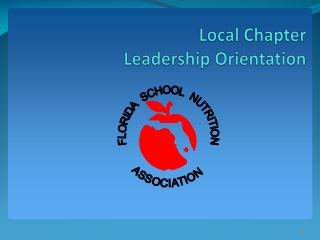 Local Chapter Leadership Orientation