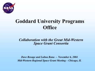 Goddard University Programs Office