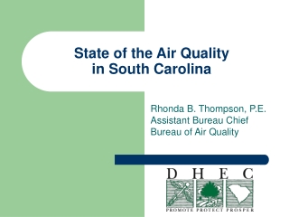 State of the Air Quality  in South Carolina