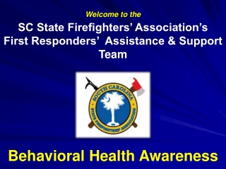 Welcome to the   SC State Firefighters’ Association’s