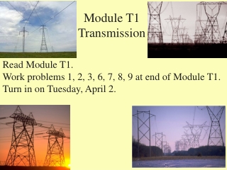 Module T1 Transmission