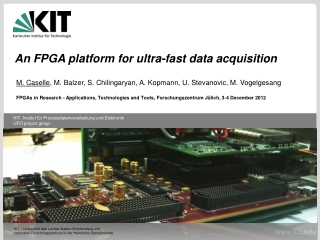 An FPGA platform for ultra-fast data acquisition