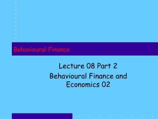 Behavioural Finance