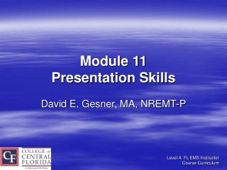 Module 11 Presentation Skills