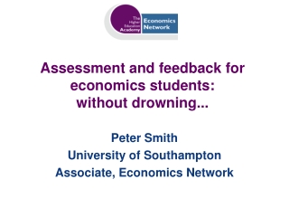 Assessment and feedback for economics students: without drowning...