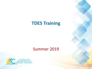 TDES Training