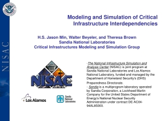 Modeling and Simulation of Critical Infrastructure Interdependencies