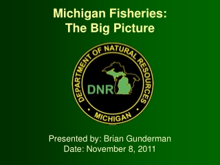 Michigan Fisheries: The Big Picture