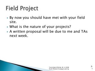 Field Project