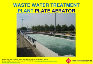 WASTE WATER TREATMENT PLANT PLATE AERATOR