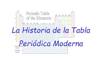 La Historia de la Tabla Periódica Moderna