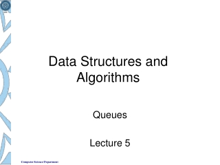 Data Structures and Algorithms