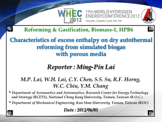 Characteristics of excess enthalpy on dry autothermal reforming from simulated biogas