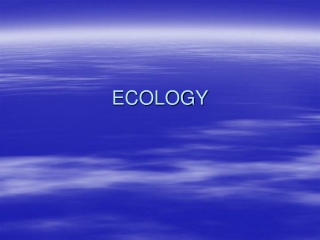 ECOLOGY