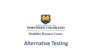 Alternative Testing