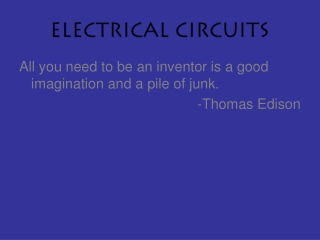 ELECTRICAL CIRCUITS