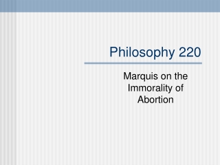 Philosophy 220