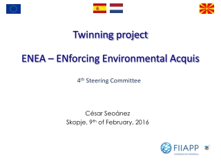 Twinning  project ENEA – ENforcing Environmental Acquis