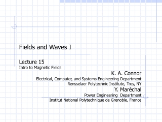 Fields and Waves I