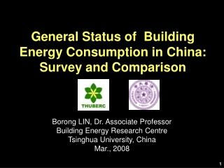 General Status of  Building Energy Consumption in China: Survey and Comparison