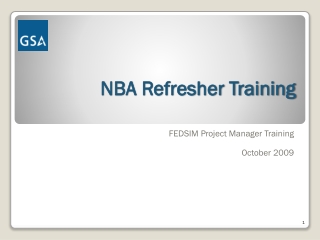 NBA Refresher Training