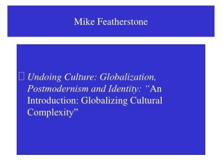 Mike Featherstone