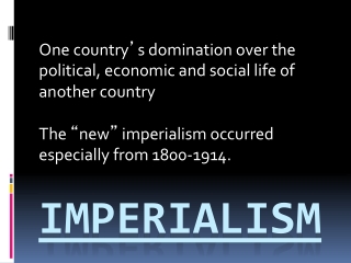 Imperialism