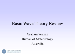 Basic Wave Theory Review