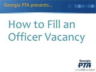 How to Fill an Officer Vacancy