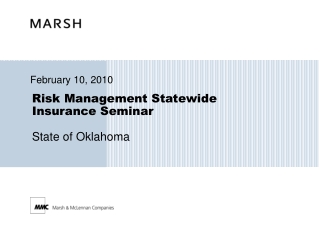 Risk Management Statewide  Insurance Seminar State of Oklahoma