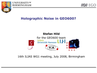 Holographic Noise in GEO600?